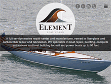 Tablet Screenshot of elementboatworks.com